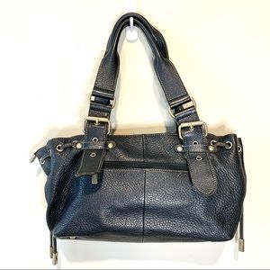 Frederic T Authentic Leather Handbag Purse Blue